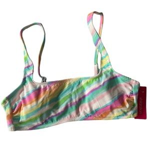 Women’s multicolor swimsuit bikini top size L‎ (8-10)